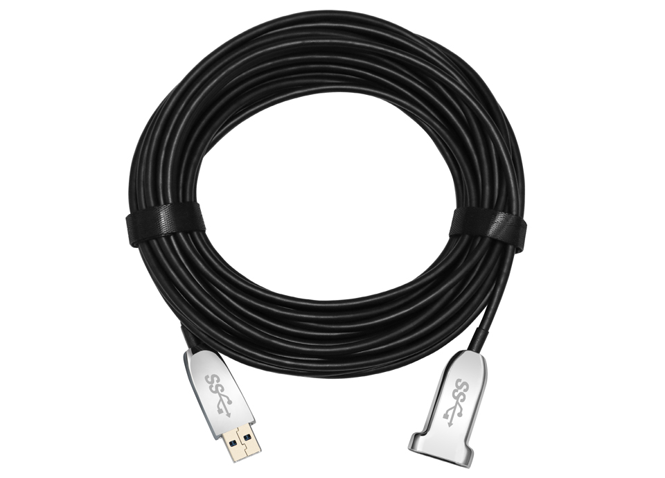 5Gbps 50m USB3.0 Male to Female Active Optical Cable